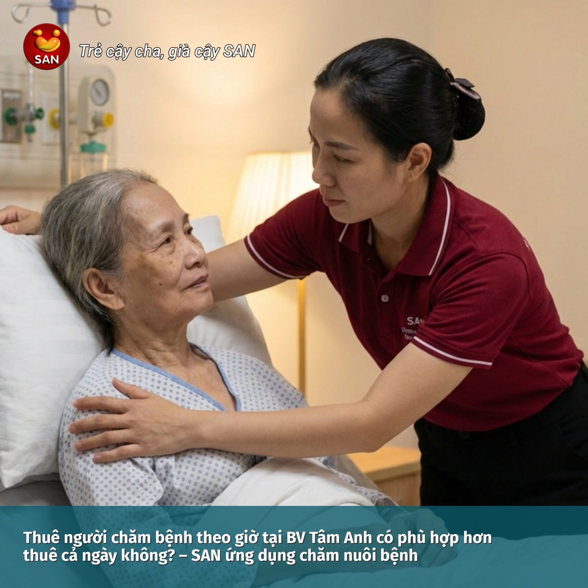 Hire a caregiver by the hour at Tam Anh Hospital.