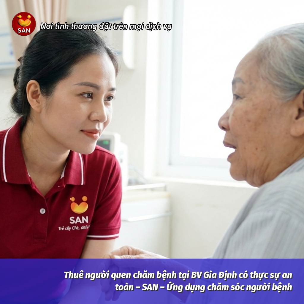 chăm sóc người bệnh tại BV Gia Định