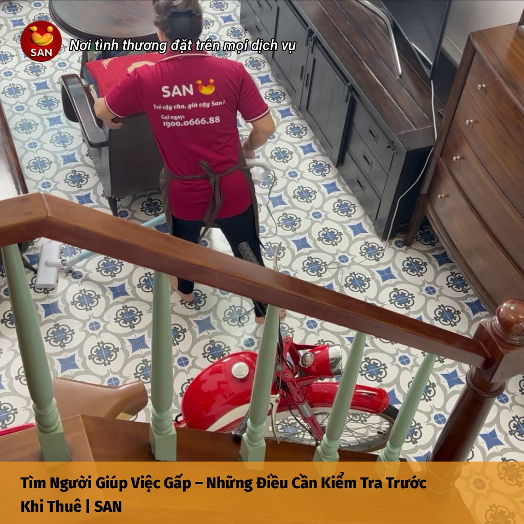 tìm người giúp việc gấp