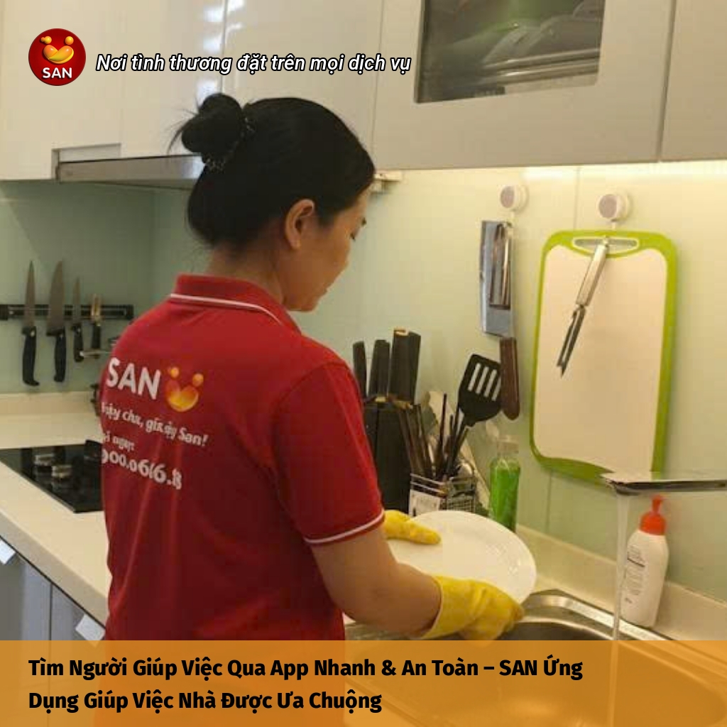 tìm người giúp việc qua app