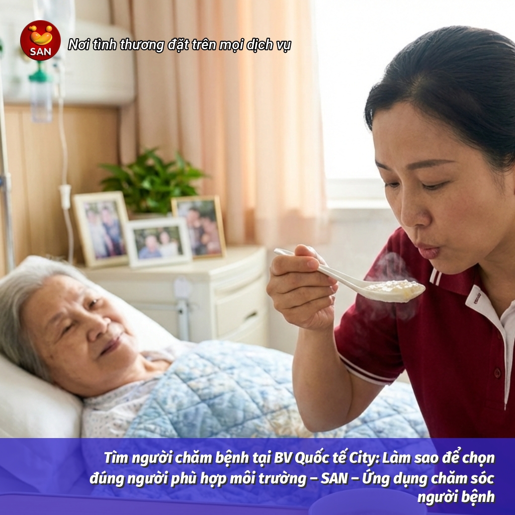 tìm người chăm bệnh tại BV Quốc tế City