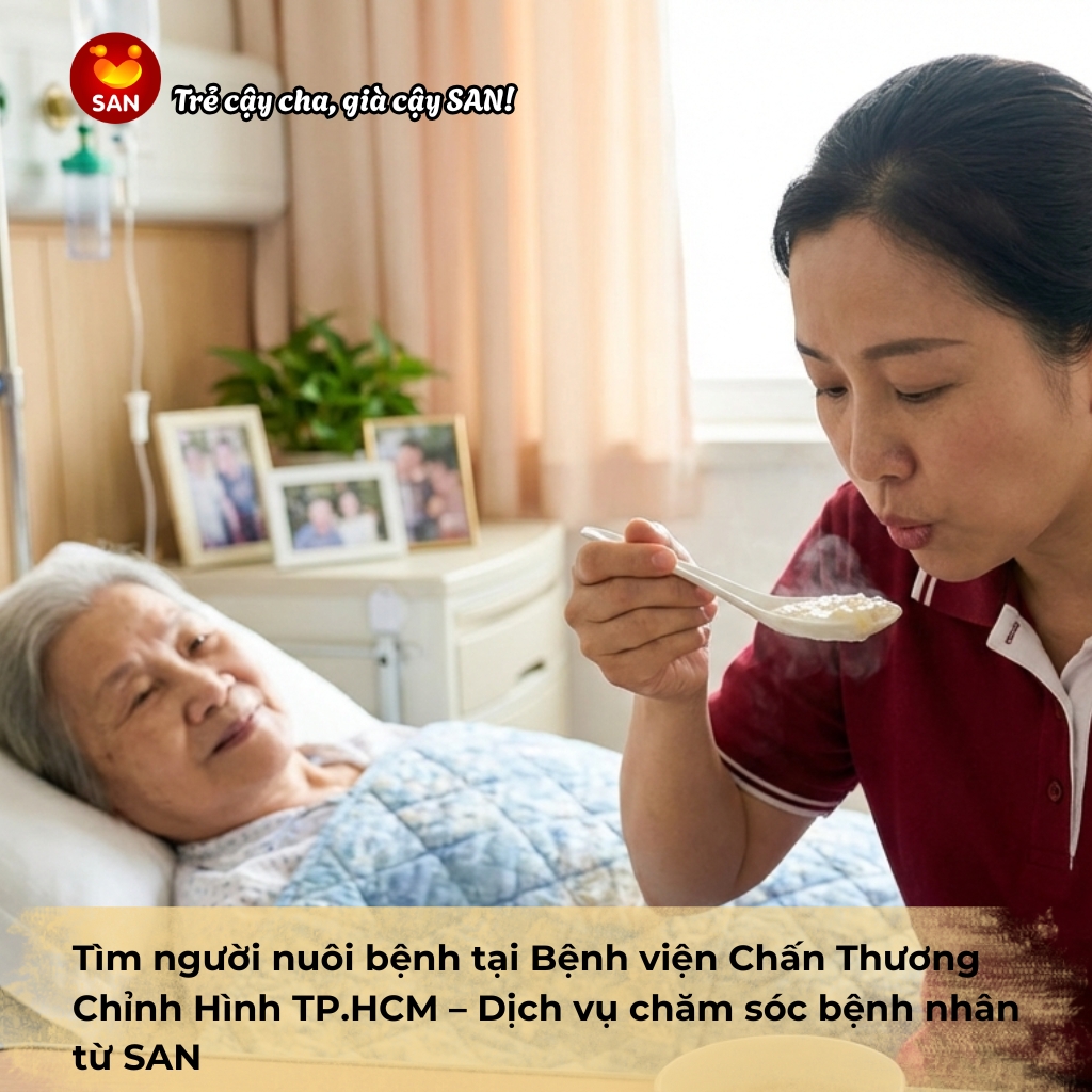 tìm người nuôi bệnh tại Bệnh viện Chấn Thương Chỉnh Hình TP.HCM