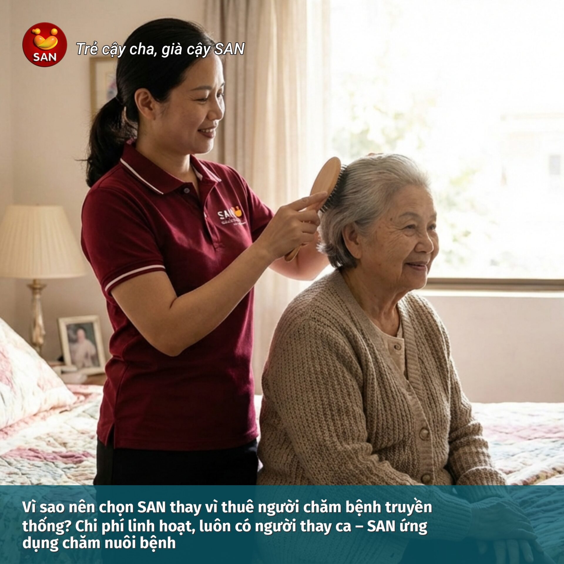 Why choose SAN instead of hiring a traditional caregiver?