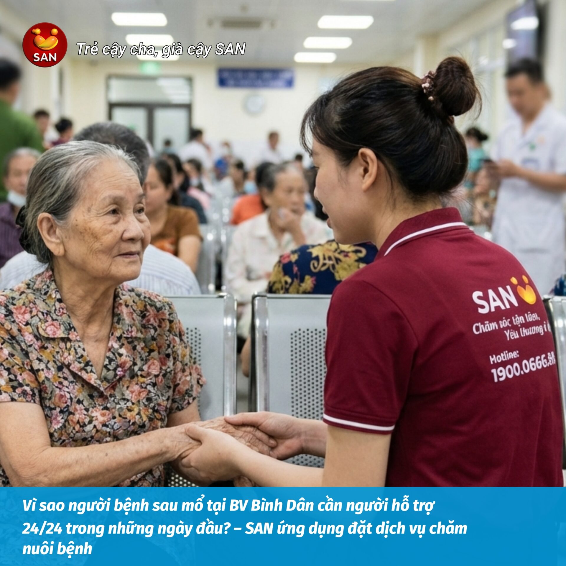 Chăm sóc người bệnh sau mổ tại Bệnh viện Bình Dân