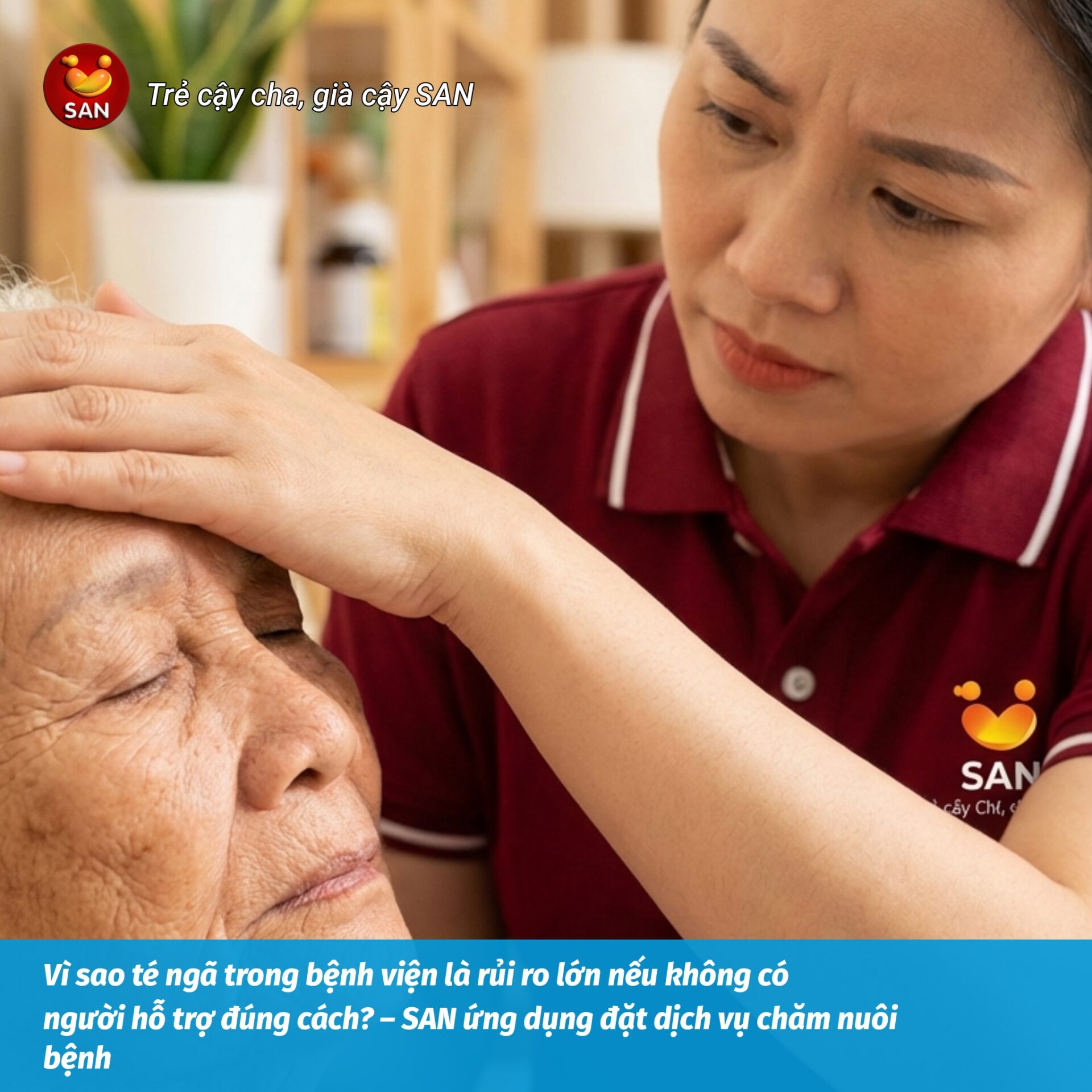 té ngã trong bệnh viện