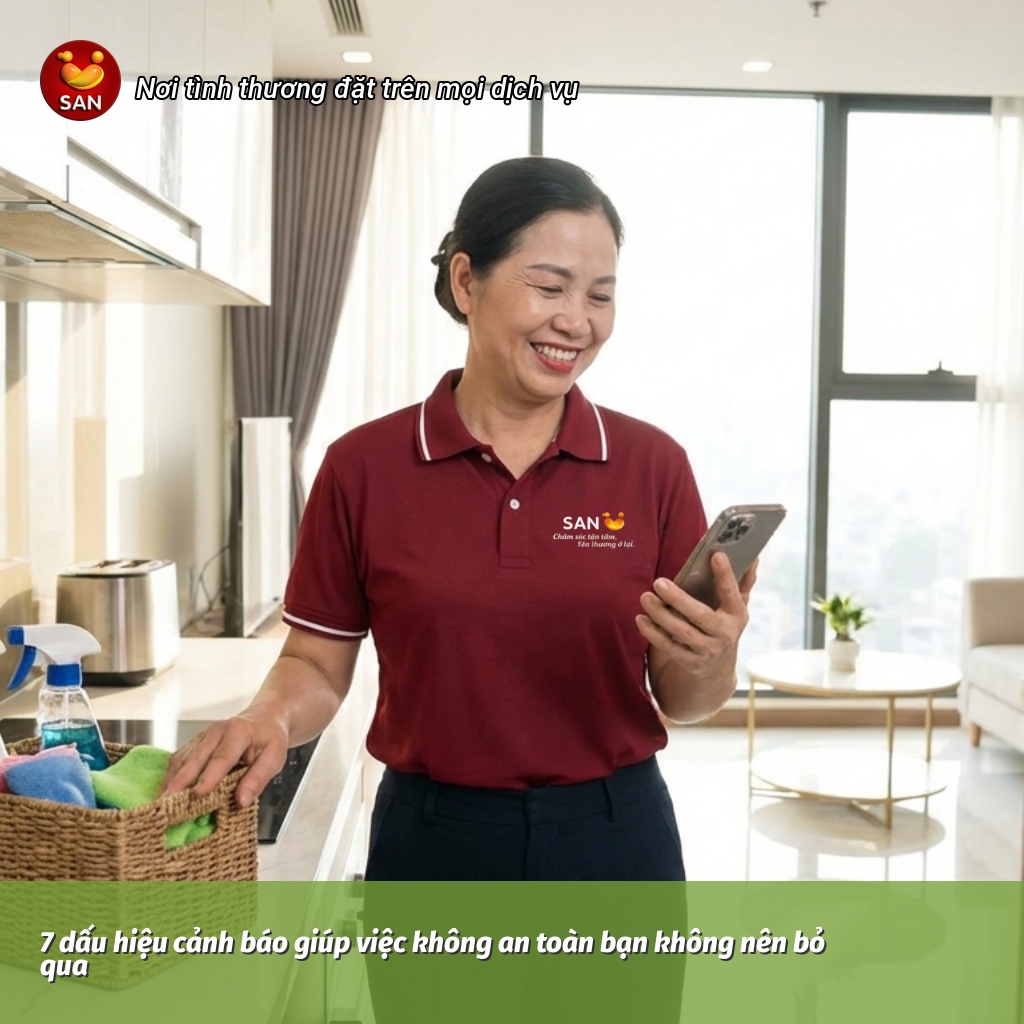 dấu hiệu giúp việc không an toàn