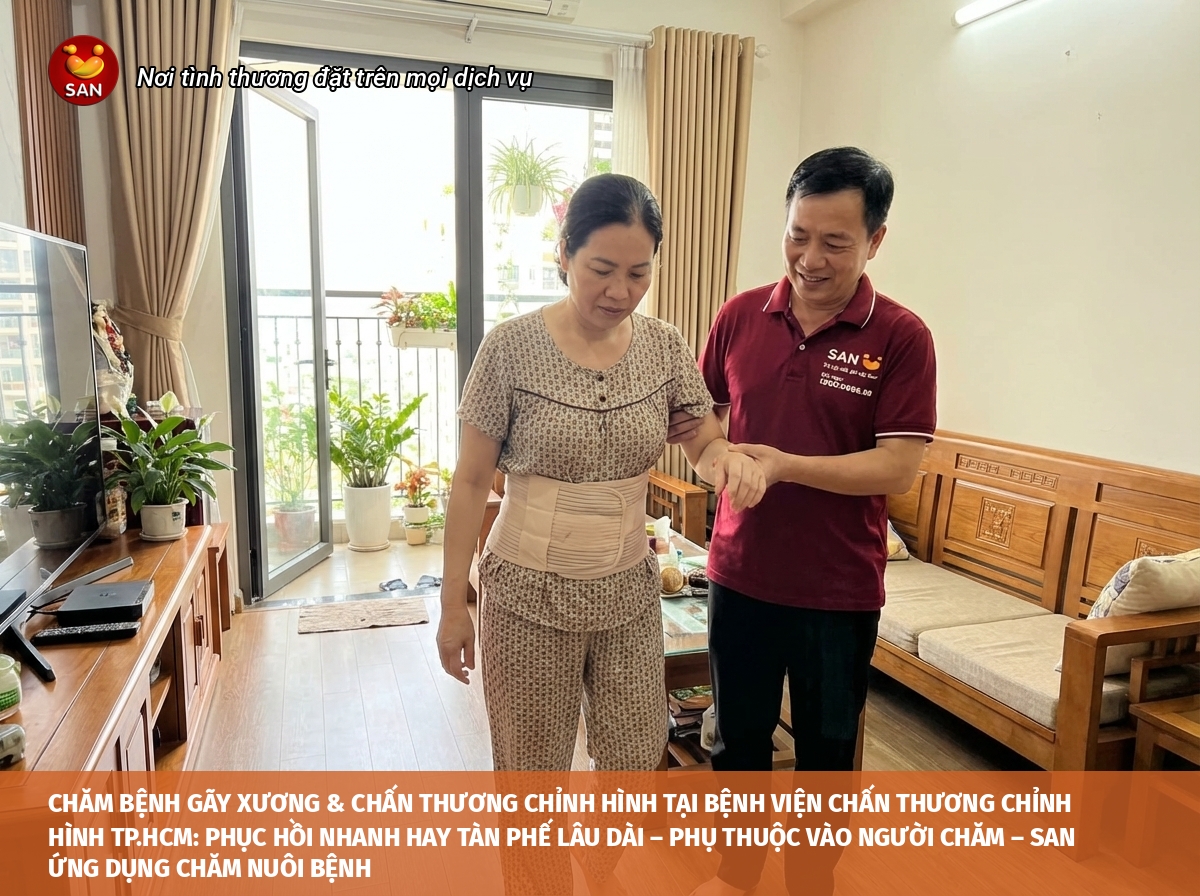 chăm sóc bệnh nhân gãy xương