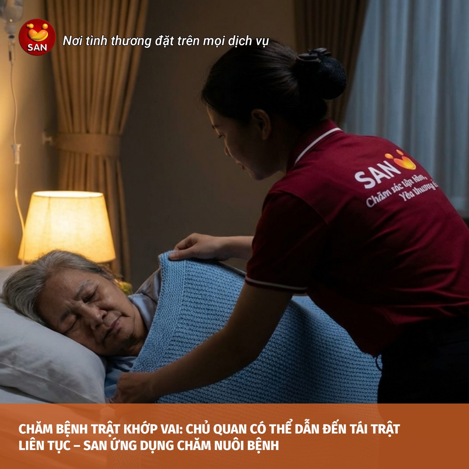 chăm sóc trật khớp vai