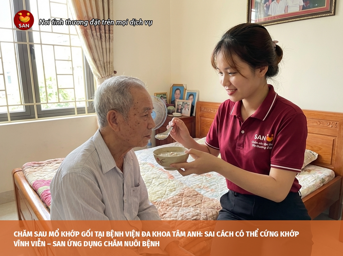 chăm sóc sau mổ khớp gối