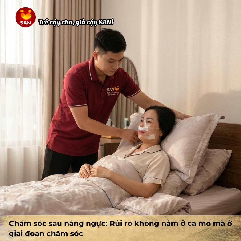 CHĂM SAU NÂNG MŨI CHỈ CẦN SAI TƯ THẾ NGỦ – FORM CÓ THỂ LỆCH – SAN ỨNG DỤNG CHĂM NUÔI BỆNH