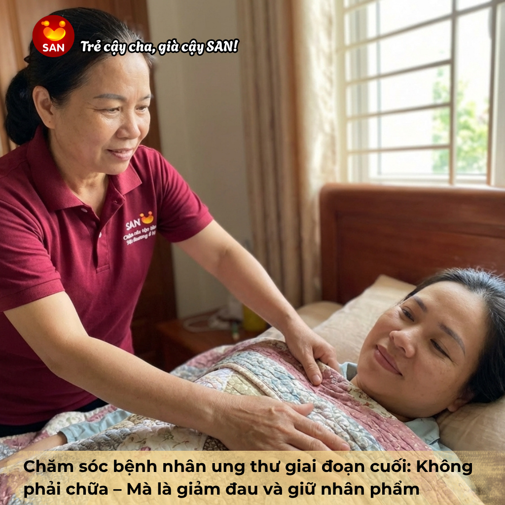Chăm sóc bệnh nhân ung thư giai đoạn cuối: Không phải chữa – Mà là giảm đau và giữ nhân phẩm