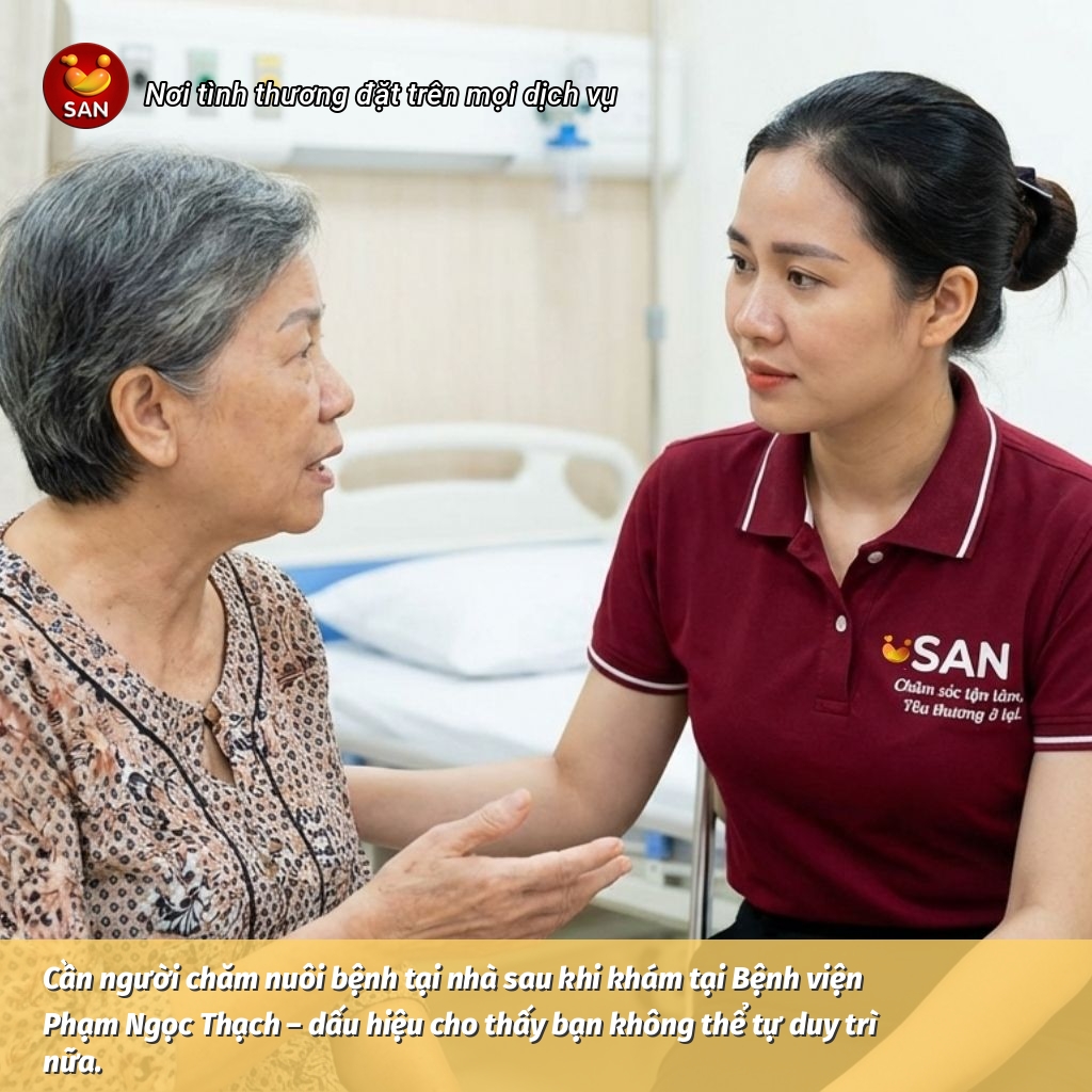 We need a caregiver for a sick person at home.