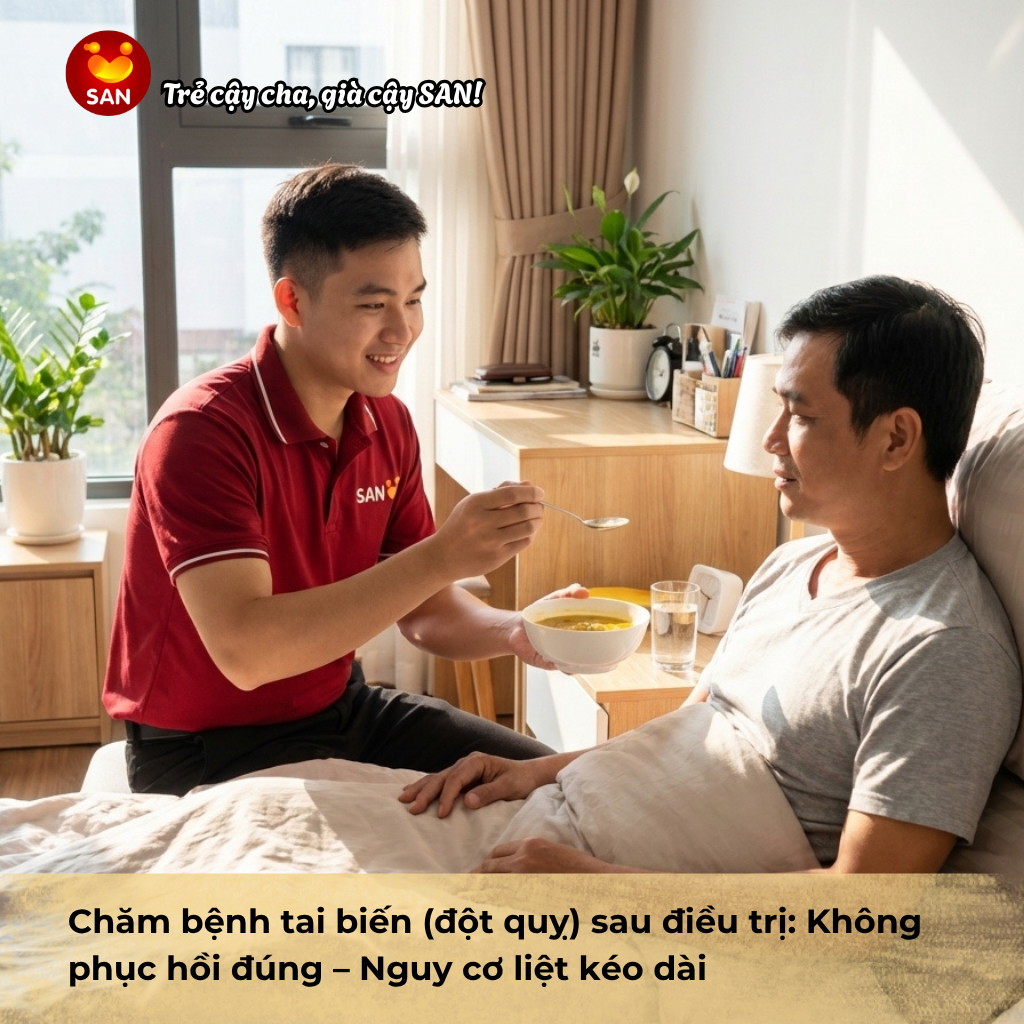 Gia đình ở xa muốn theo dõi người thân đang điều trị: Giải pháp từ ứng dụng SAN
