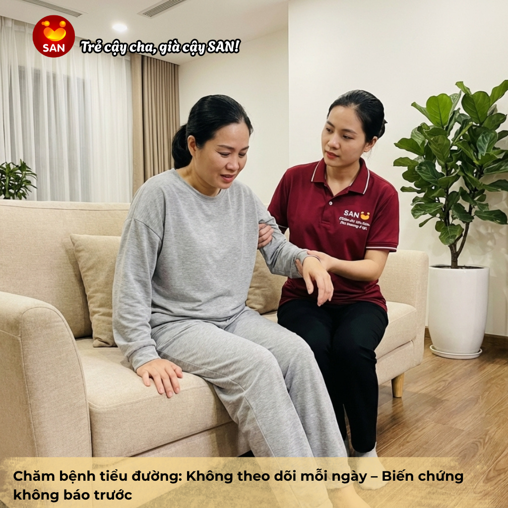 Chăm bệnh tiểu đường: Không theo dõi mỗi ngày – Biến chứng không báo trước