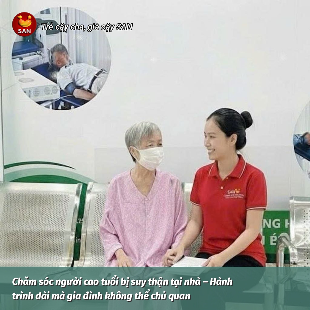 Caring for elderly people with kidney failure.