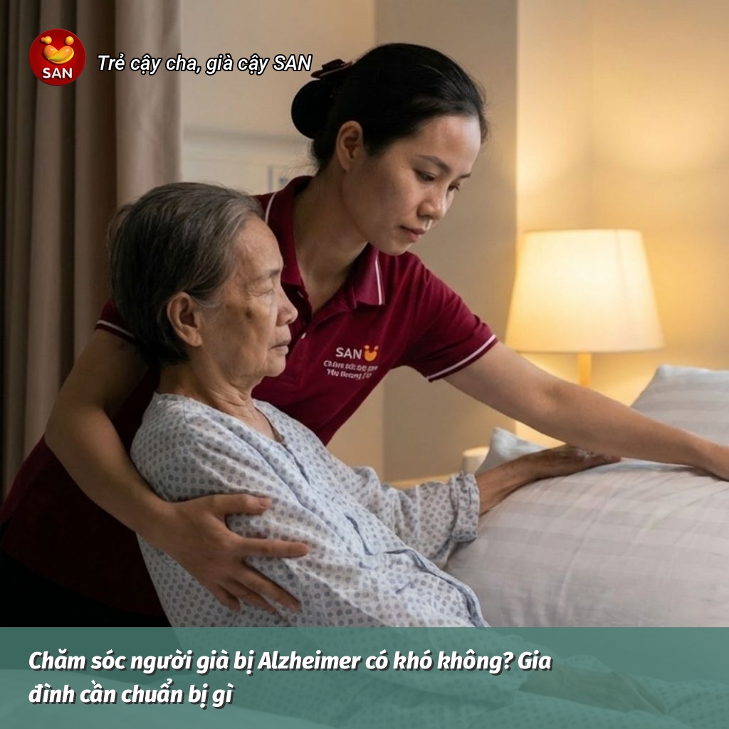 Caring for the elderly with Alzheimer's disease.