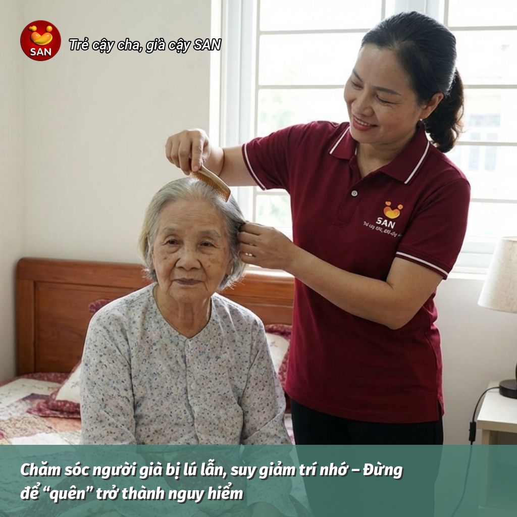 Caring for elderly people with dementia and memory loss.