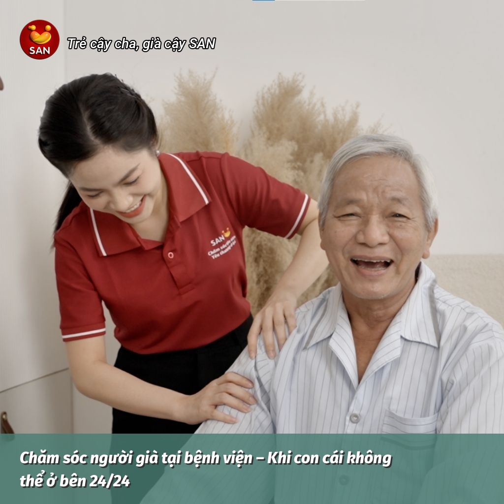 caring for the elderly in the hospital.