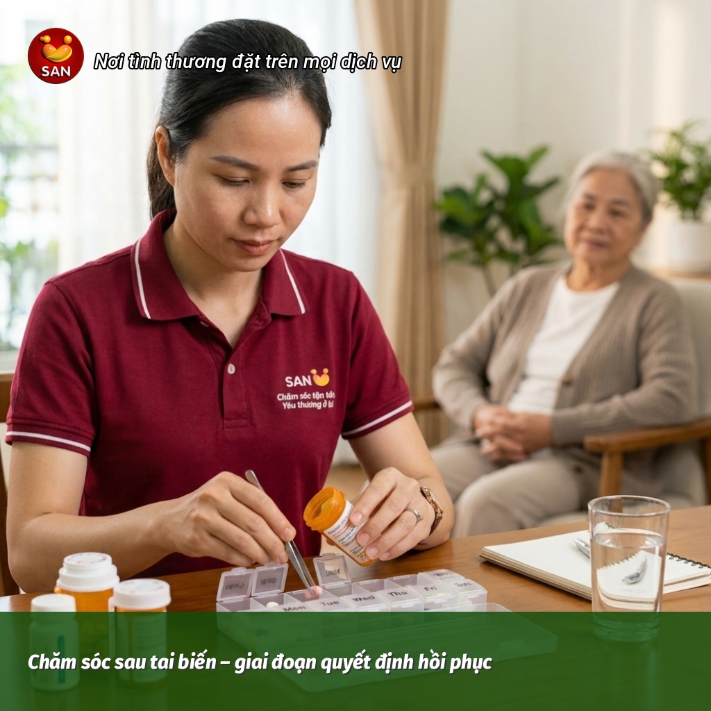 Chăm sóc sau tai biến
