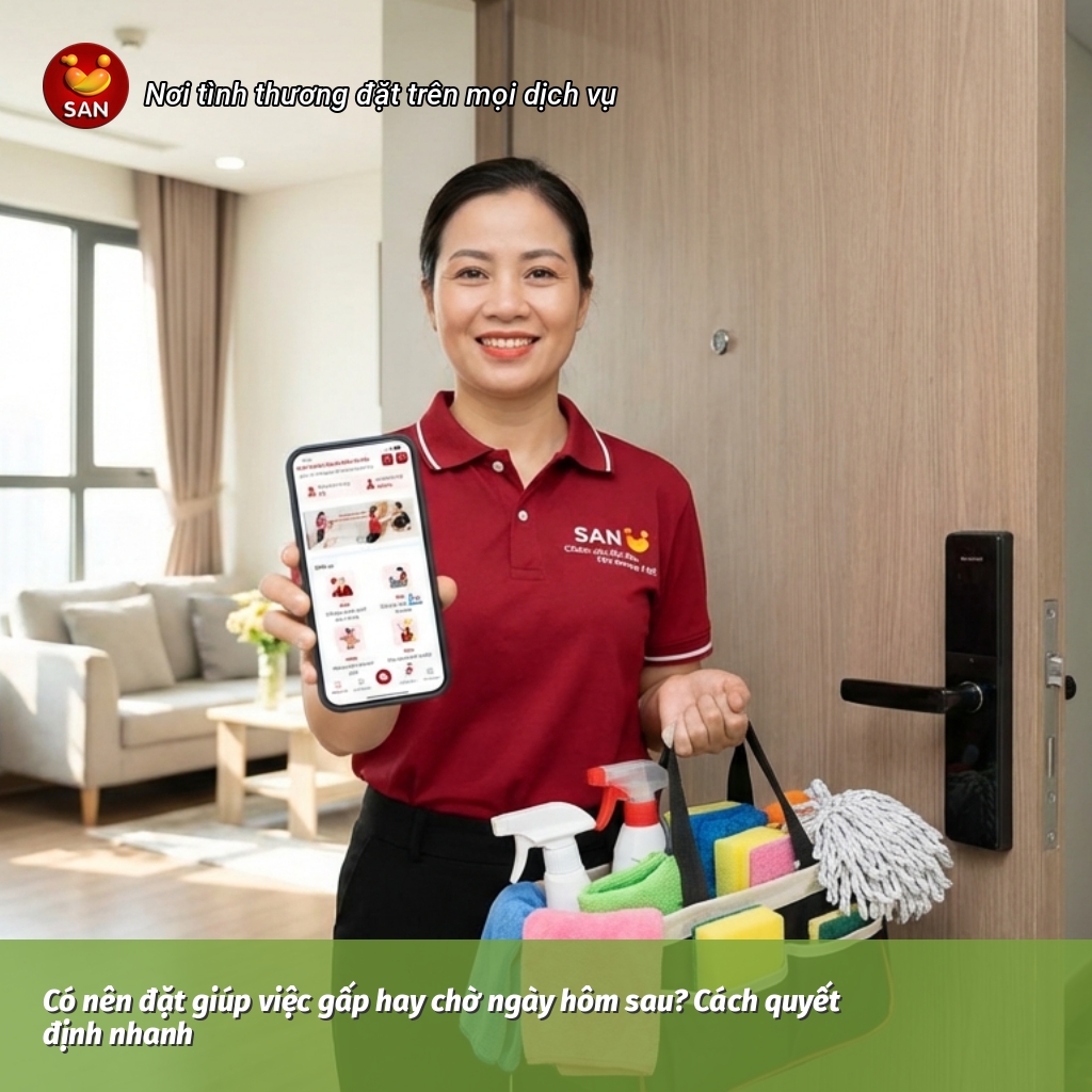 đặt giúp việc gấp hay chờ