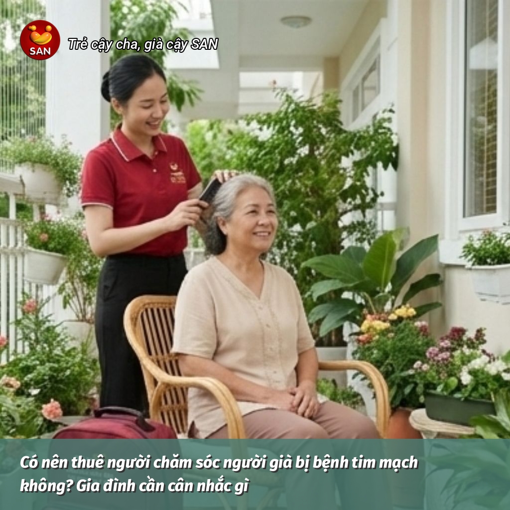 chăm sóc người già bị bệnh tim mạch