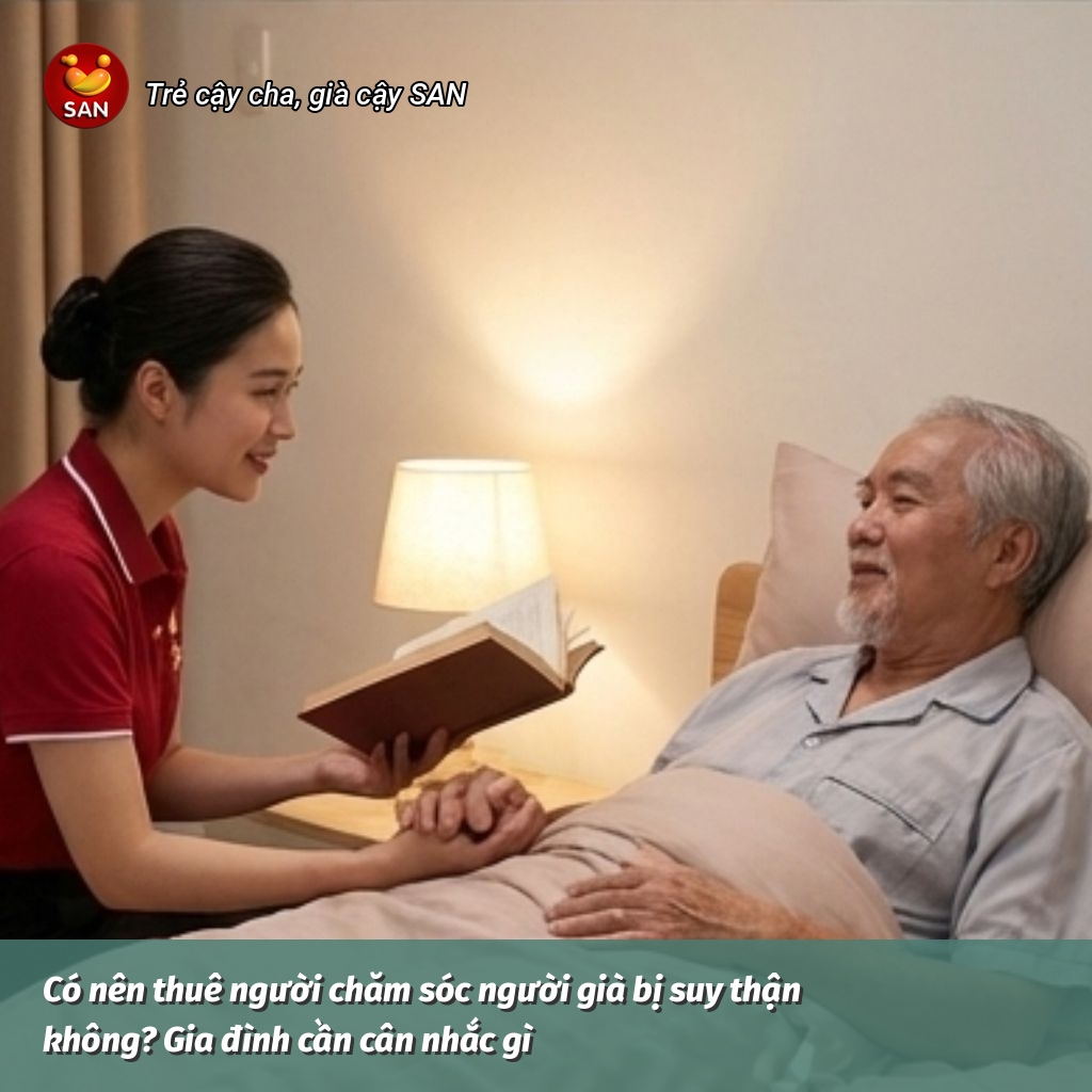 thuê người chăm sóc người già bị suy thận