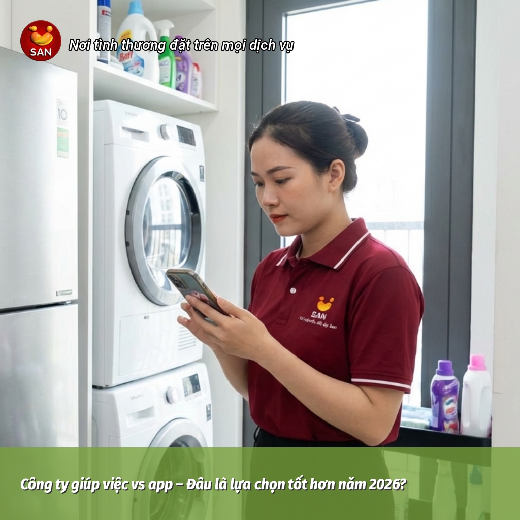 công ty giúp việc vs app