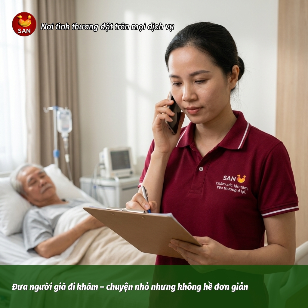 Take the elderly to the doctor.