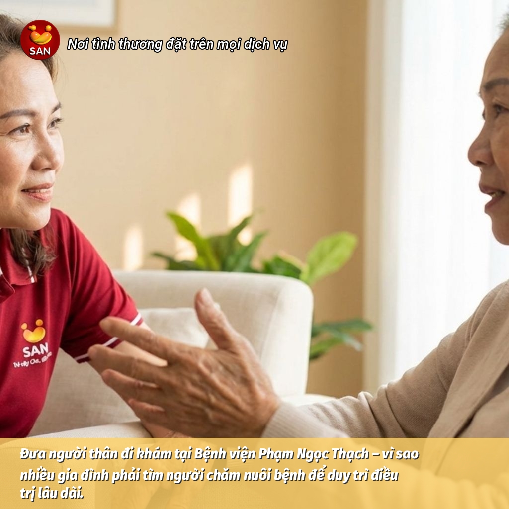 Patient care at Pham Ngoc Thach Hospital