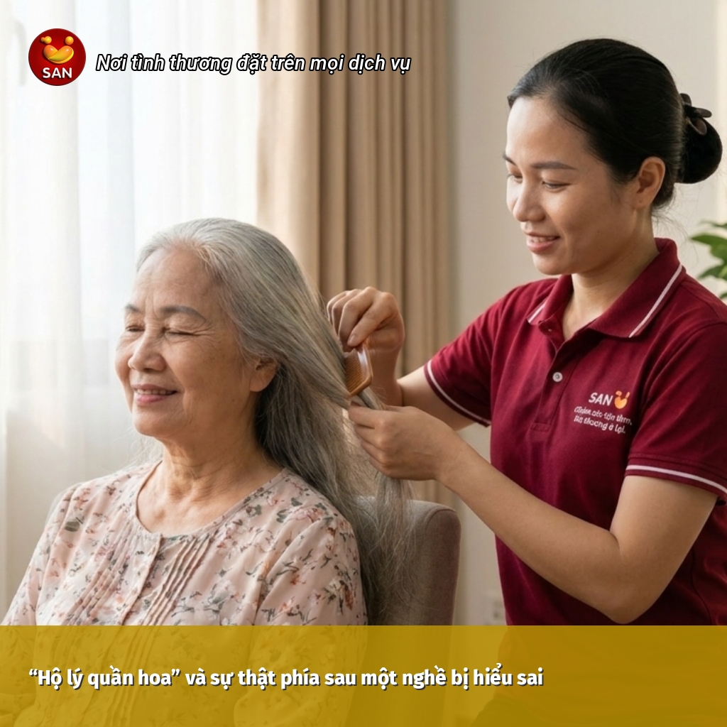 Hộ lý quần hoa