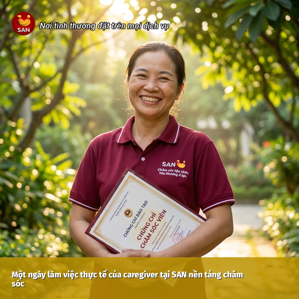 một ngày làm việc của caregiver