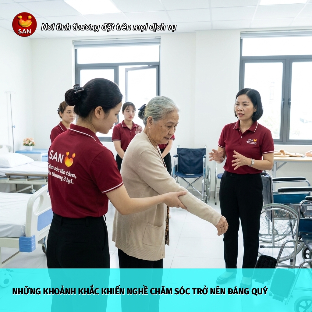 nghề chăm sóc trở nên đáng quý