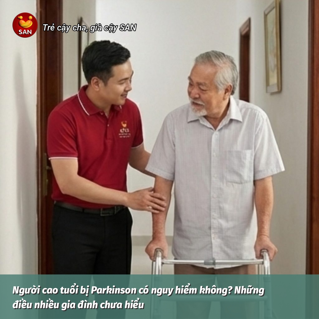 Elderly people with Parkinson's disease