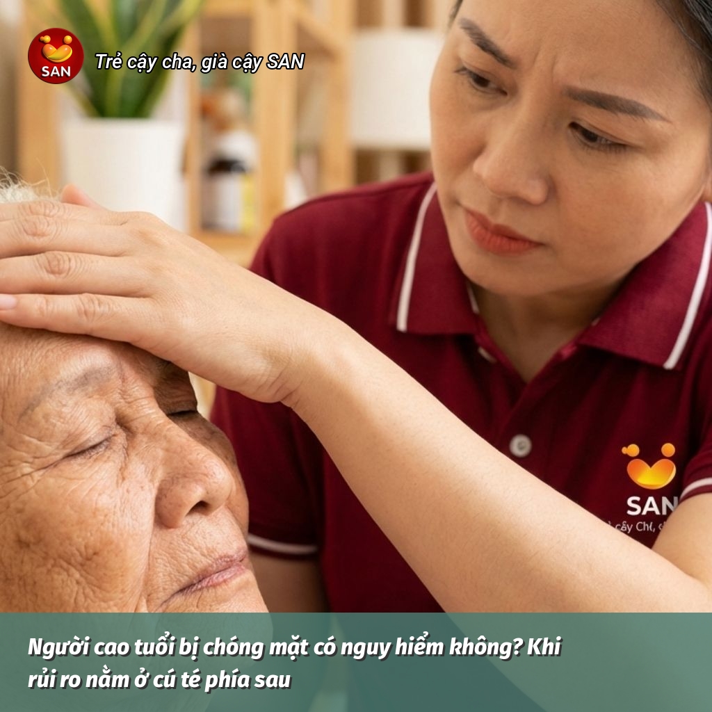 Elderly people experience dizziness.