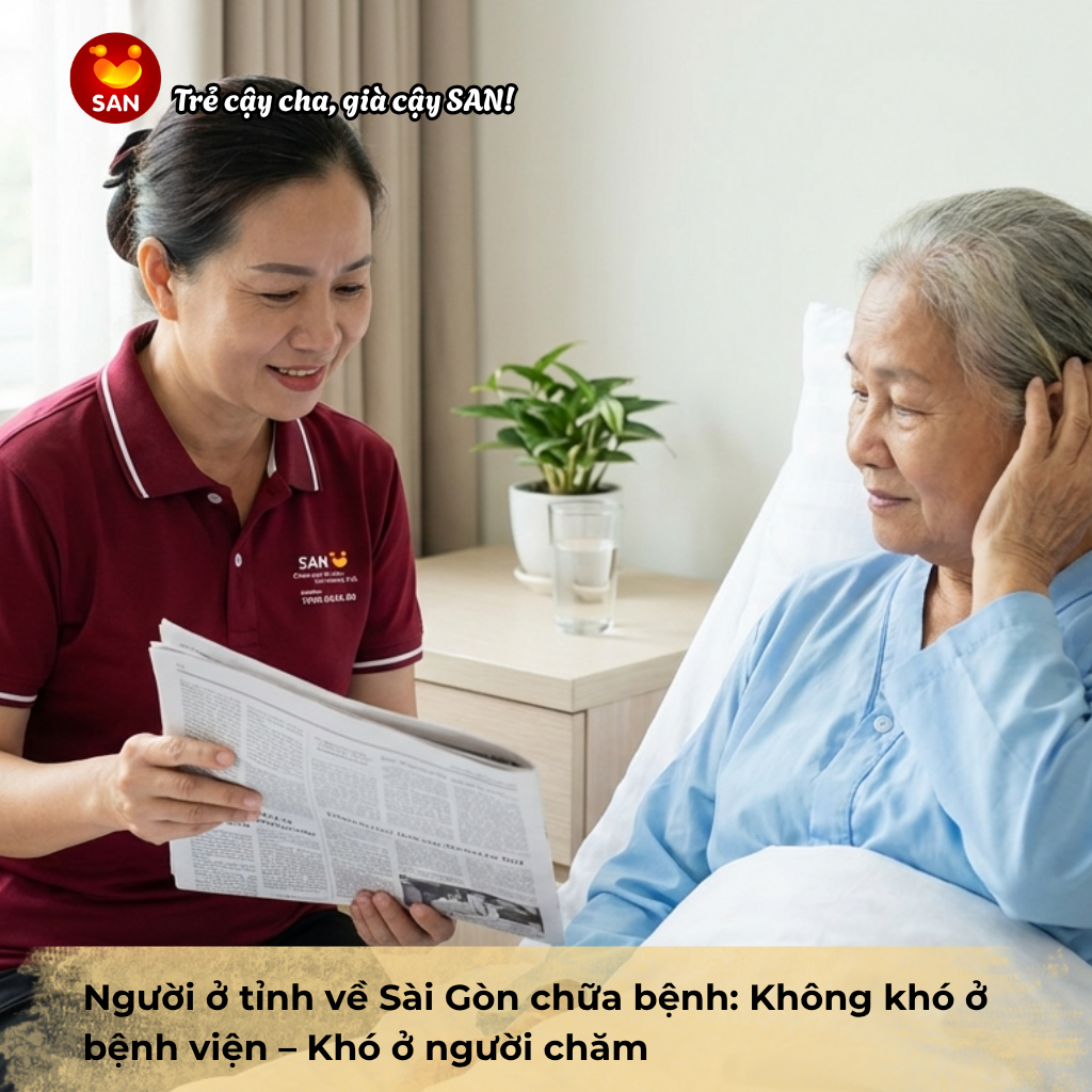 Người ở tỉnh về Sài Gòn chữa bệnh: Không khó ở bệnh viện – Khó ở người chăm
