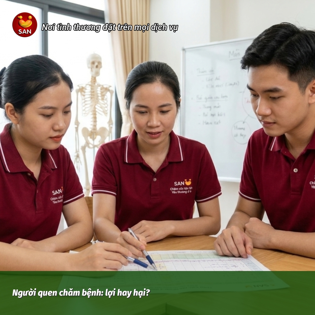 người quen chăm bệnh