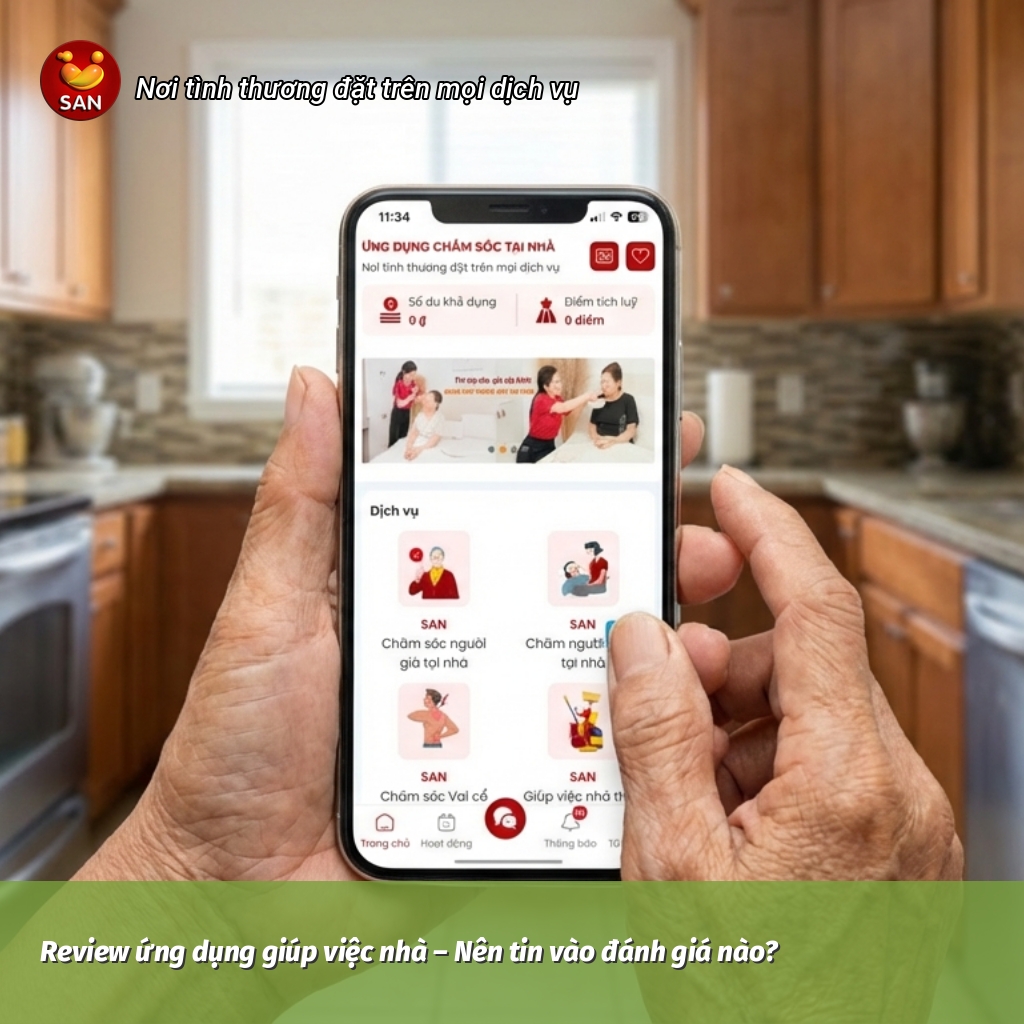 Review ứng dụng giúp việc nhà