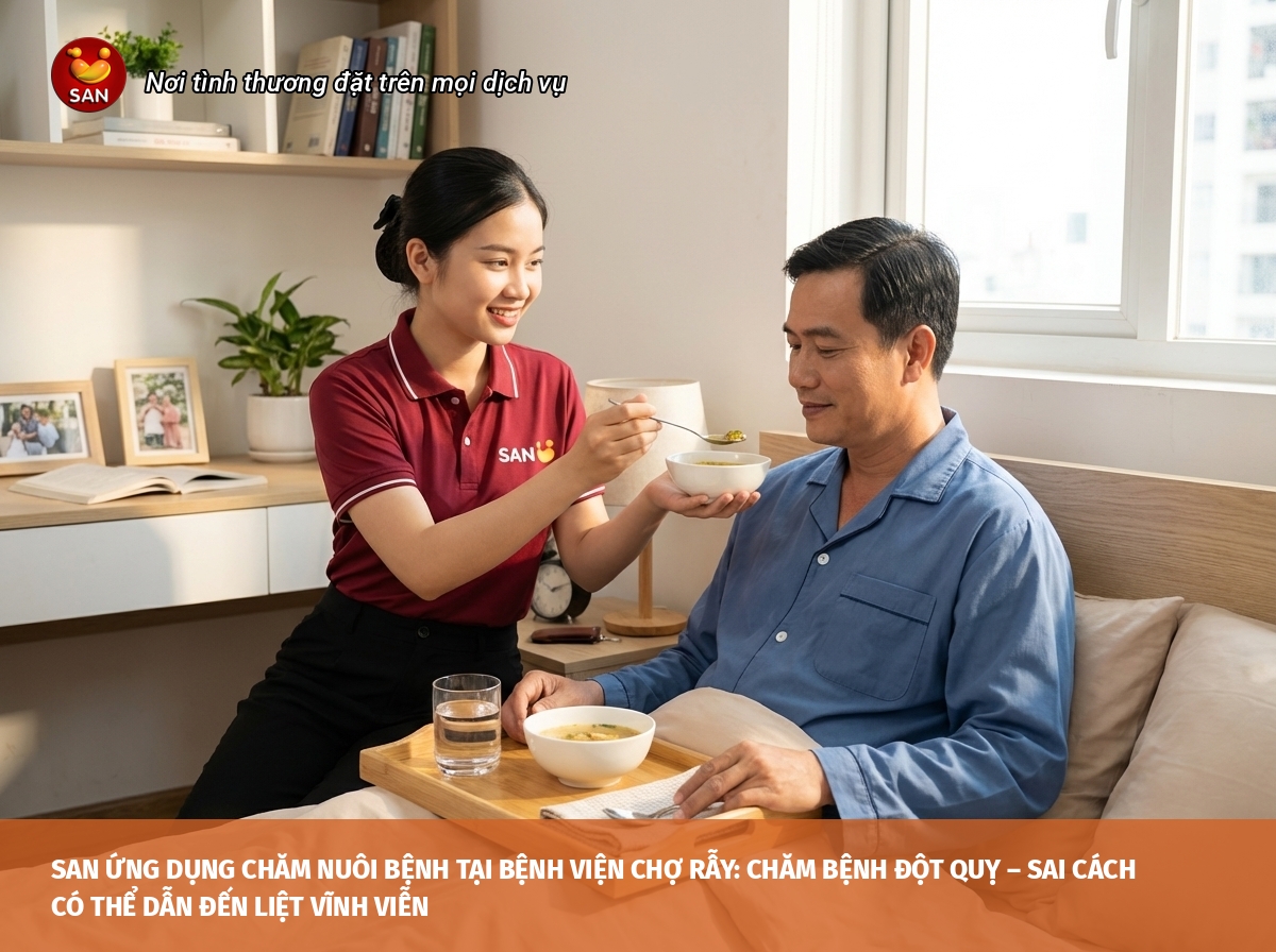 chăm sóc bệnh nhân đột quỵ