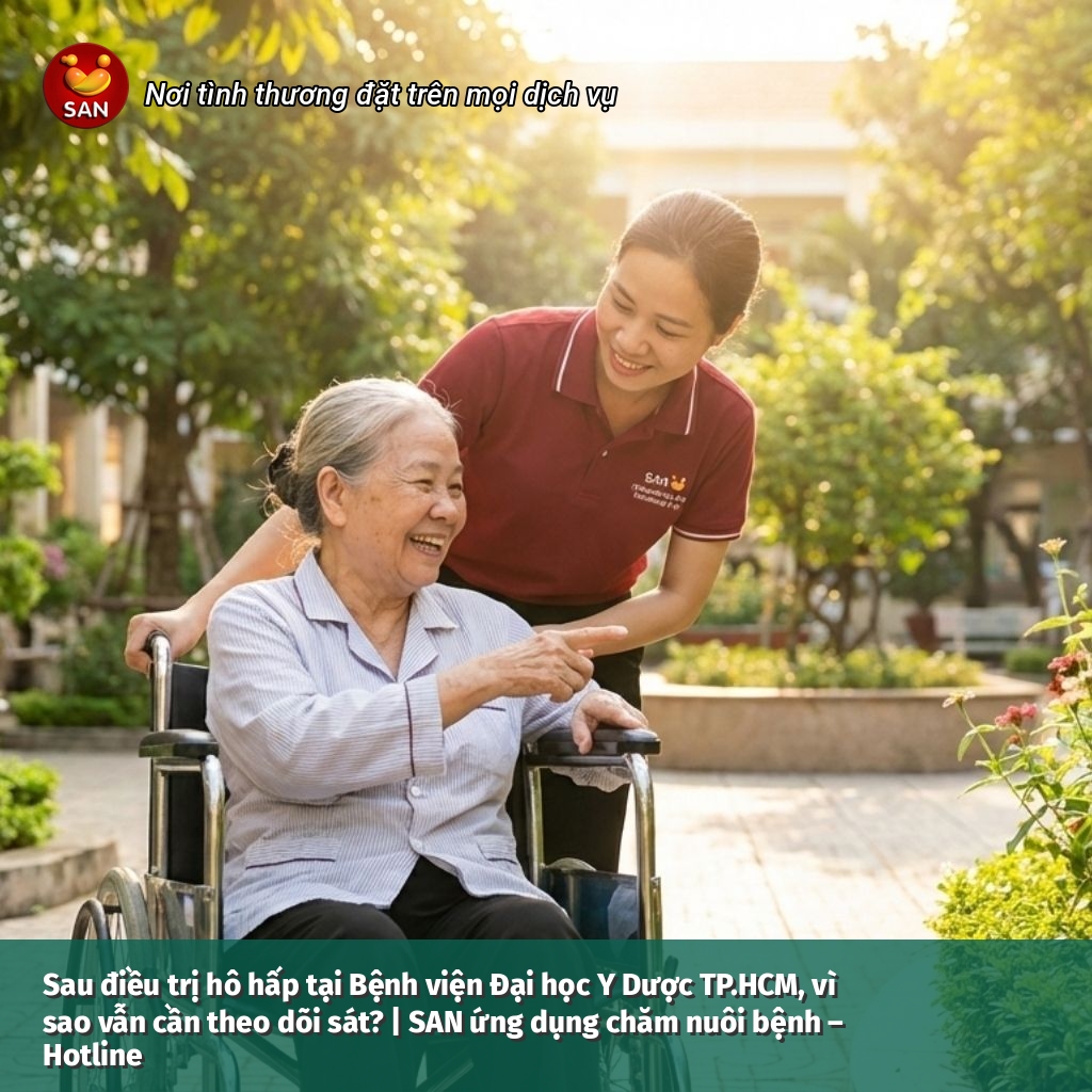 theo dõi sát sau điều trị hô hấp