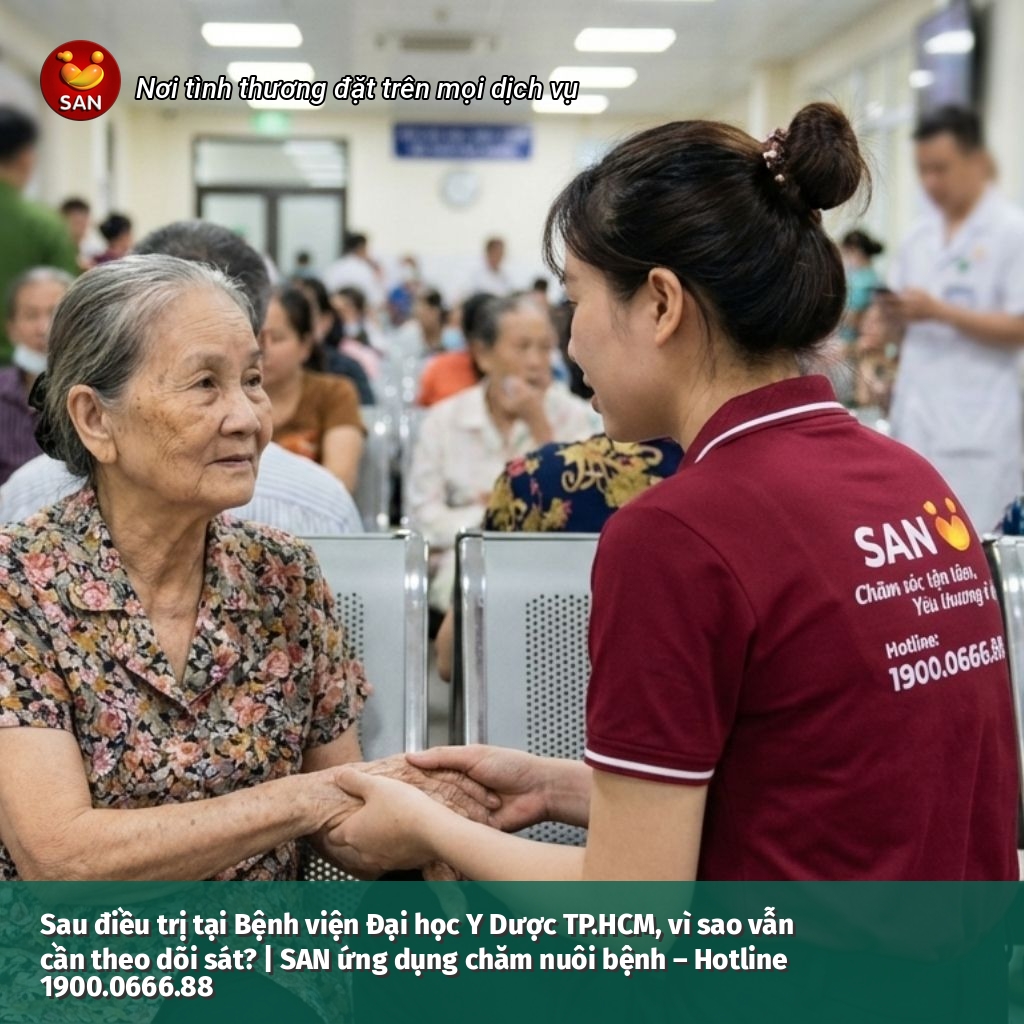 theo dõi sát sau điều trị