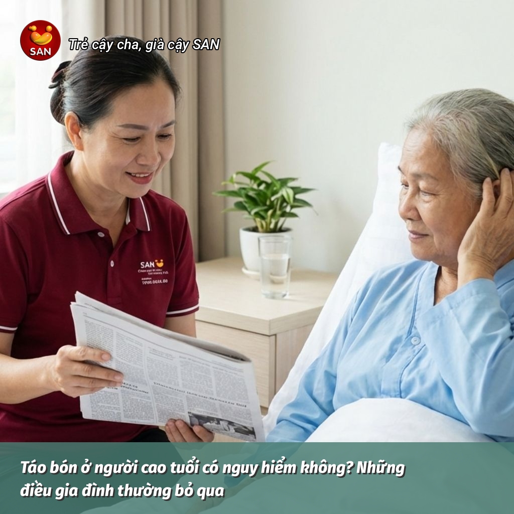 táo bón ở người cao tuổi