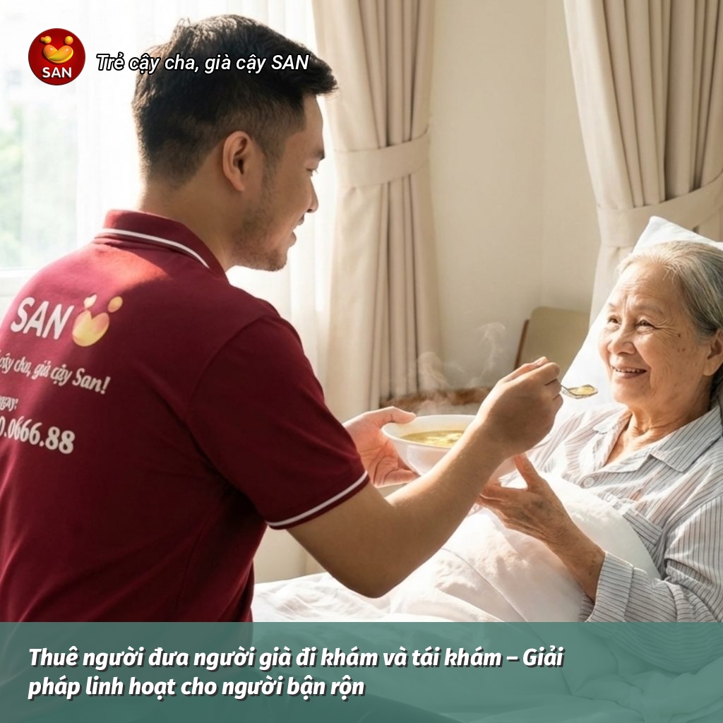 hire someone to take the elderly to the doctor.