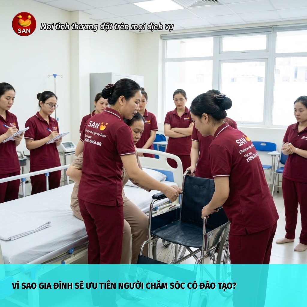 người chăm sóc có đào tạo