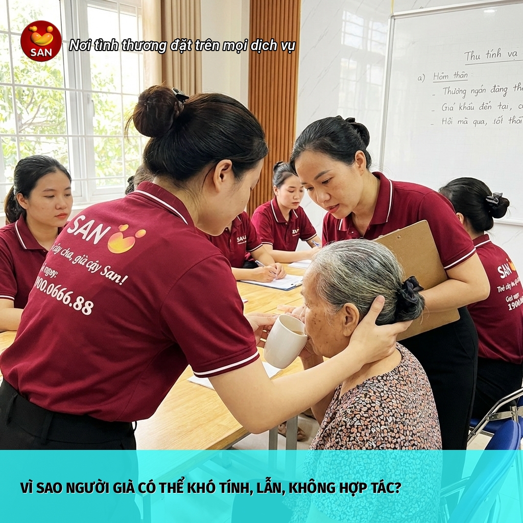 The elderly are difficult, confused, and uncooperative.