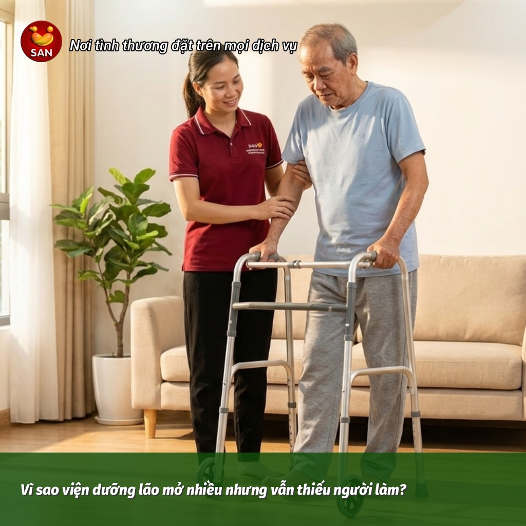 Nursing homes are short of staff.
