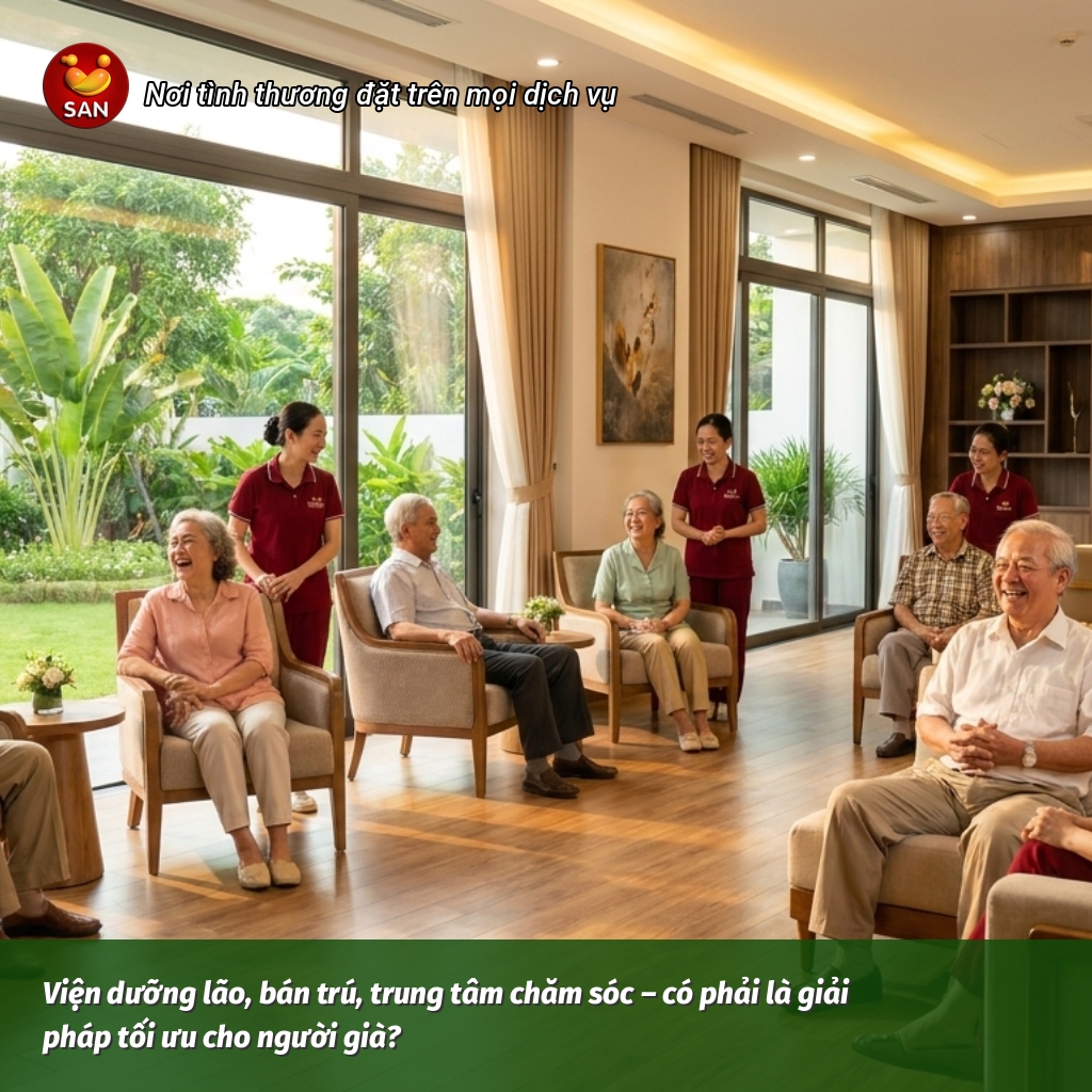 Viện dưỡng lão, bán trú, trung tâm chăm sóc