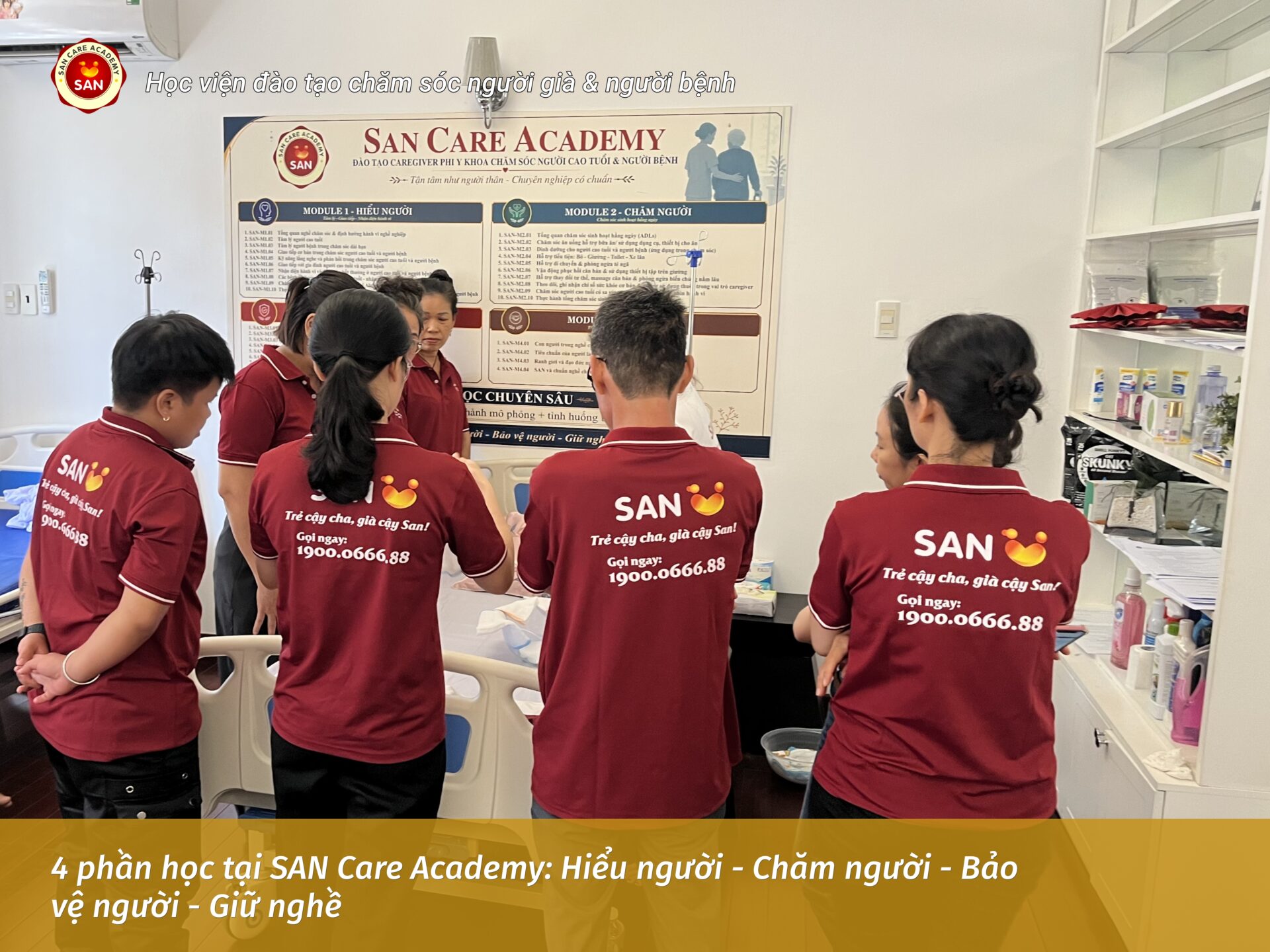 4 phần học tại SAN Care Academy