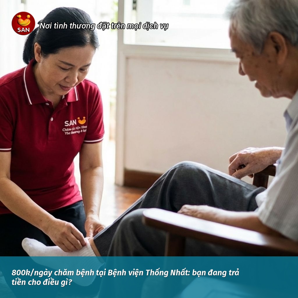 Providing patient care at Thong Nhat Hospital