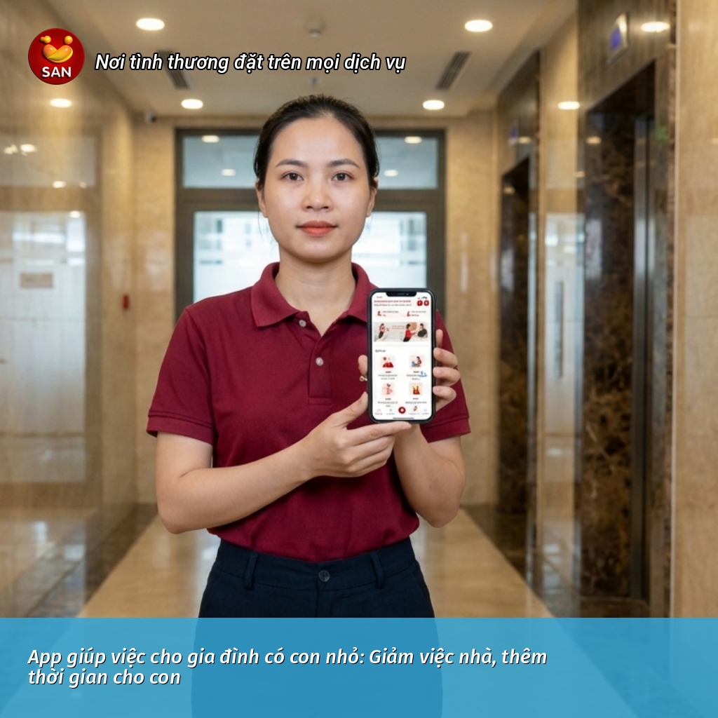 App giúp việc cho gia đình có con nhỏ