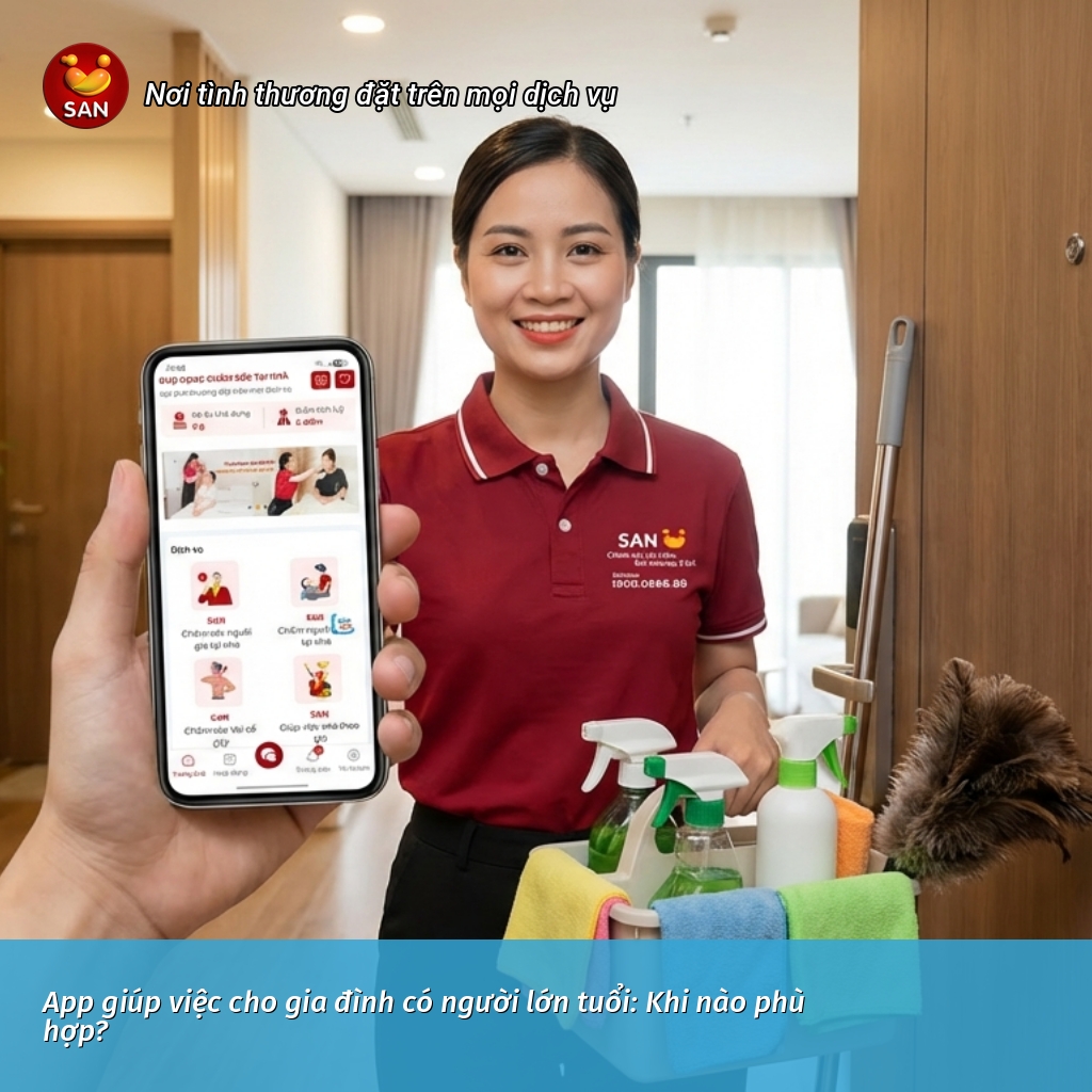 App giúp việc cho gia đình có người lớn tuổi